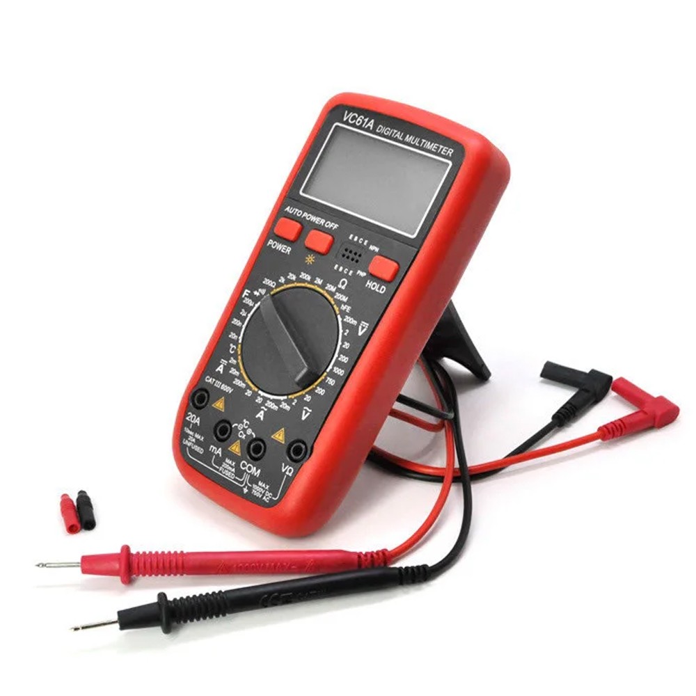 Multimetru profesional digital VC61, 10 functii, afisaj LCD - imagine 5